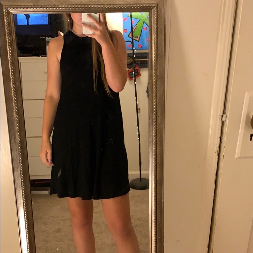 ribbed black dress